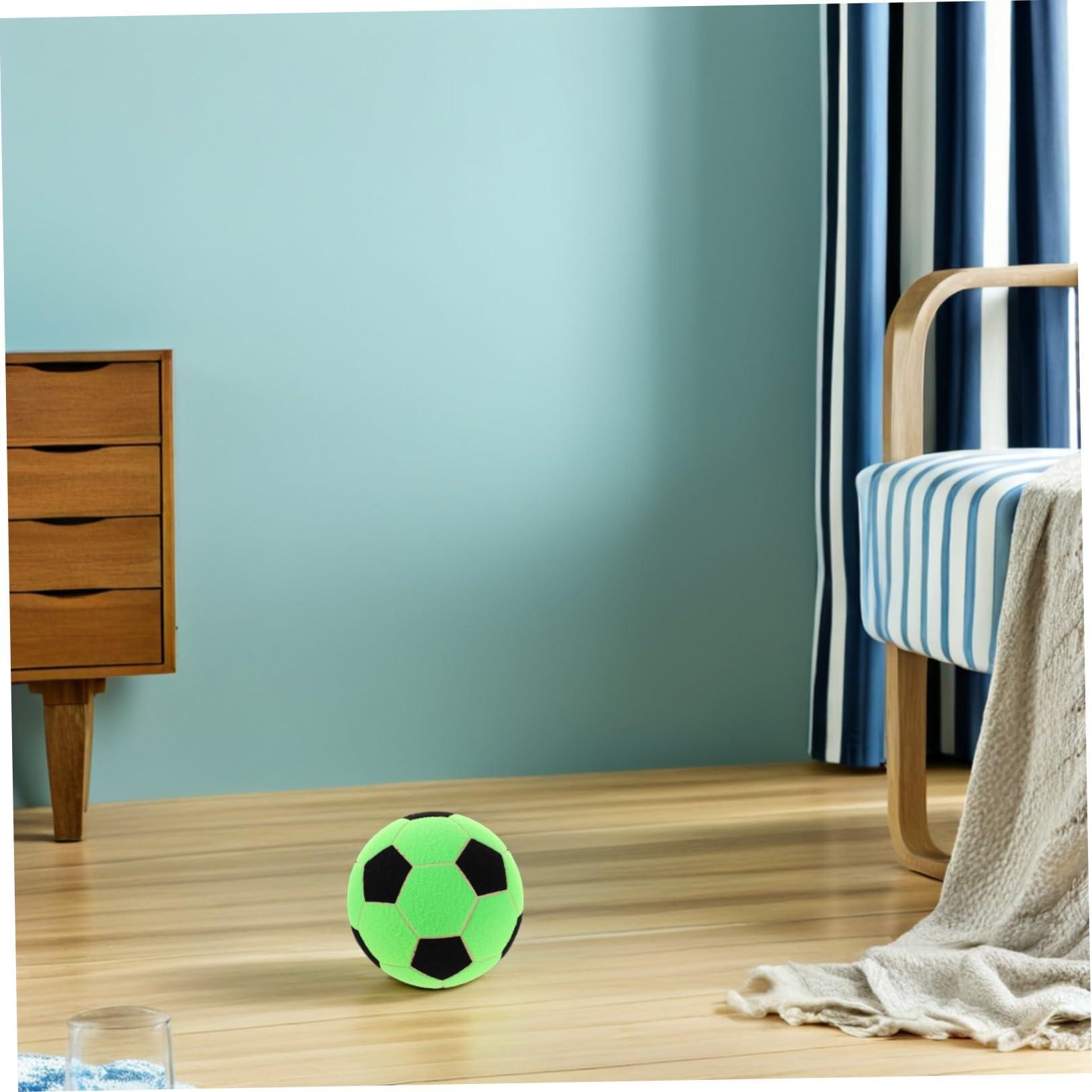 FRCOLOR Pelota de Fieltro Adhesiva para Entrenamiento Balón de Fútbol con Cierre de Contacto Portátil Dardo de Fútbol Inflable para Interior y Exterior para Fiestas y Malabarismo