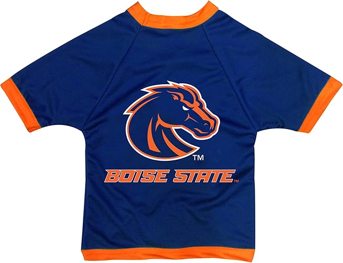 NCAA Boise State Broncos Athletic Mesh Dog Jersey Sports Fan Pet T Shirts