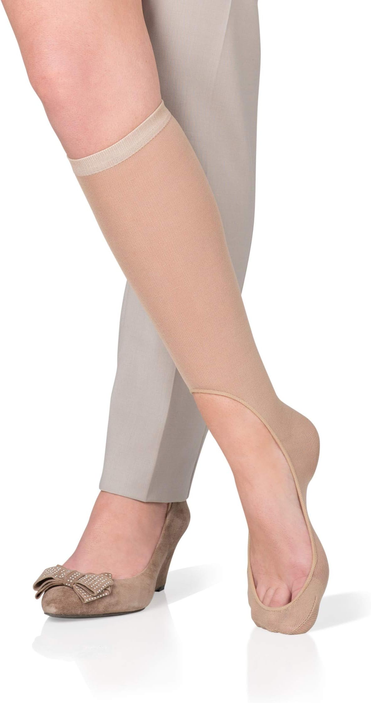 Barely There Womens No-Show Knee High Socks, Say goodbye to liner socks slipping in flats, heels, loafers + more
