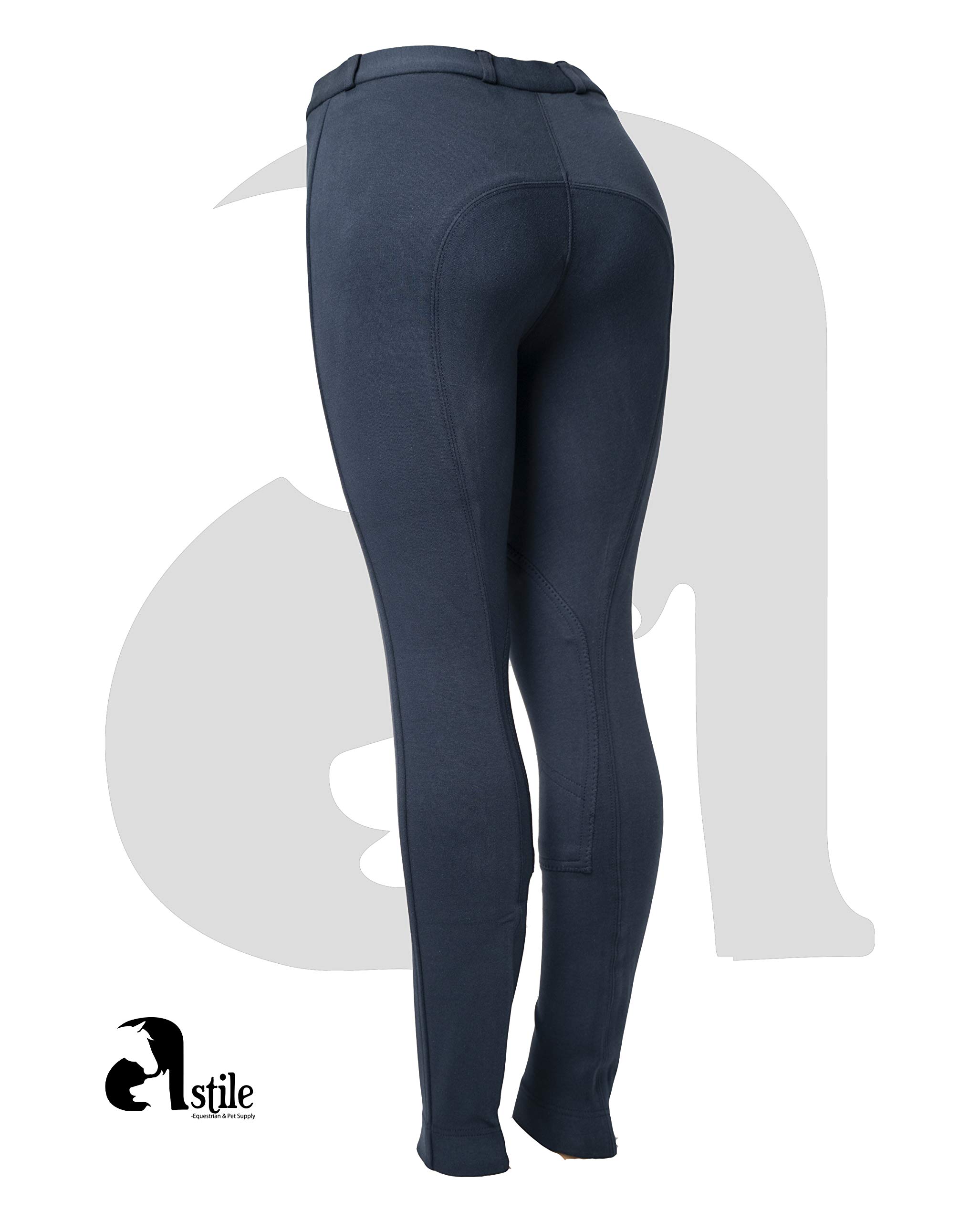 Ladies Jodhpur Riding Trouser Stretchy Black