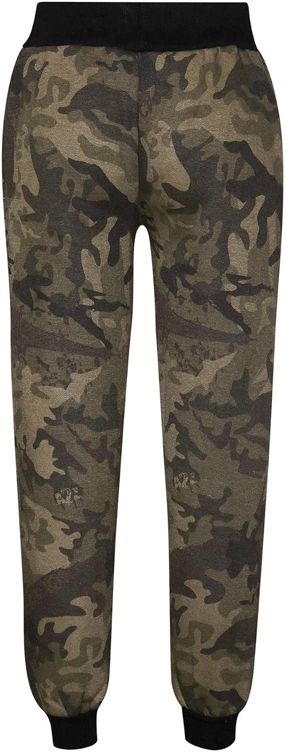 Kids Girls Tracksuit #Selfie Hooded - T.S Crop #Selfie Camo Green_ 5-6