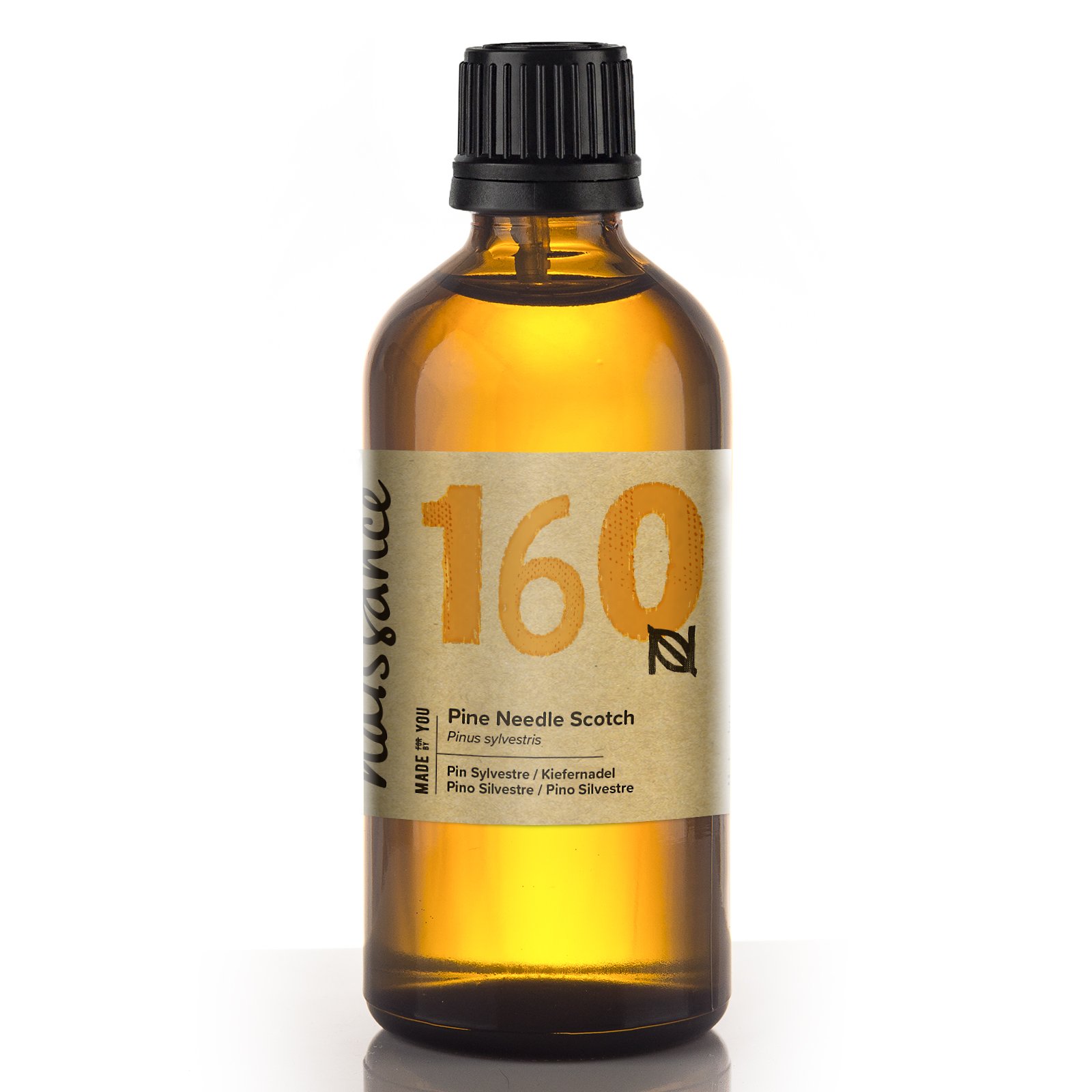 Naissance Scotch Pine Needle Essential Oil (No. 160) - 100ml - 100% Pure, Natural, Cruelty Free and Undiluted - for Aromatherapy, Humidifiers & Diffusers