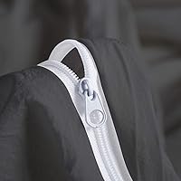 Vista 4 de TEXAS LINEN CO. Funda de edredón 100% algodón egipcio tamaño King extragrande, 600 hilos, juego de 3 piezas, funda de edredón de algodón de fibra