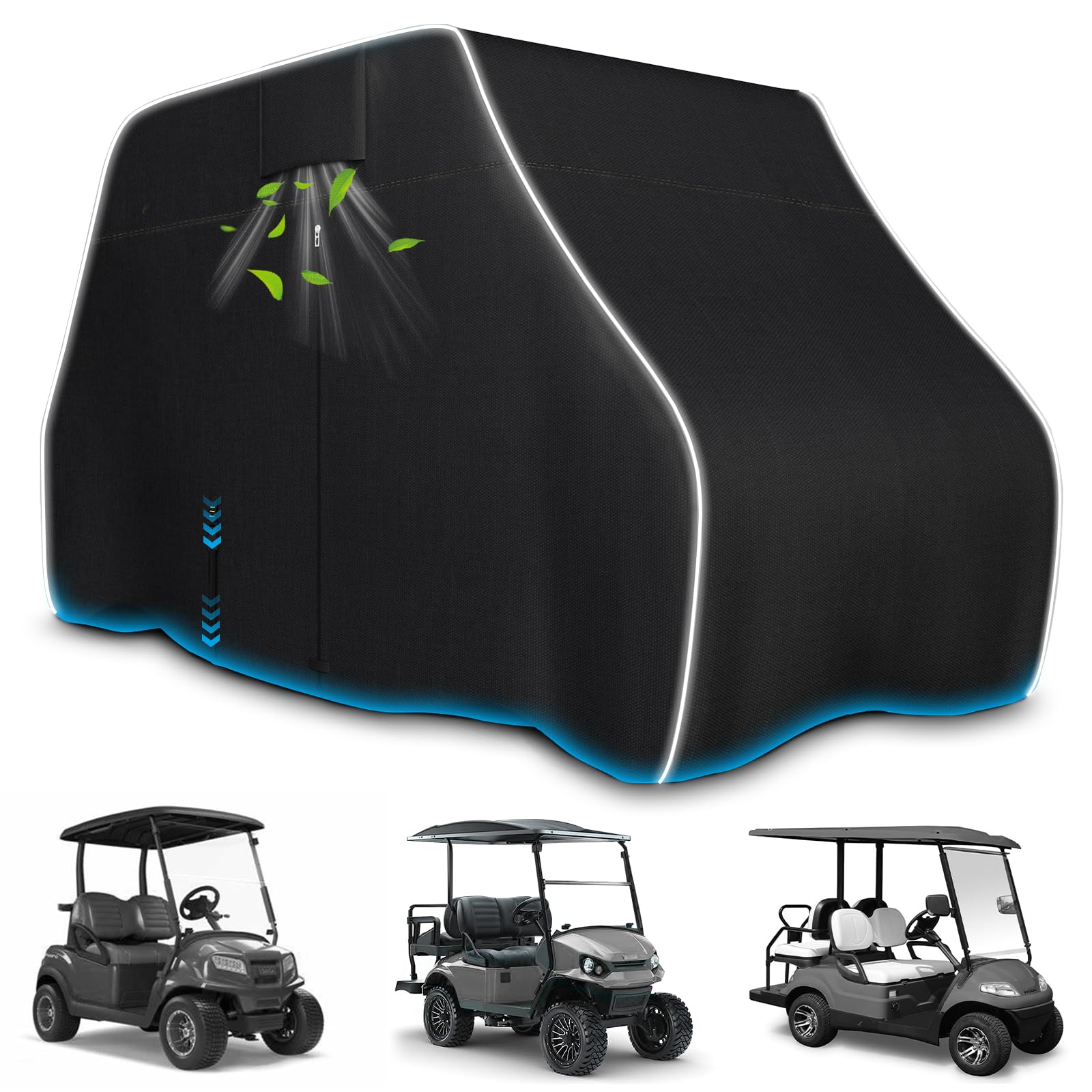 Zenicham 600D Golf Cart Cover