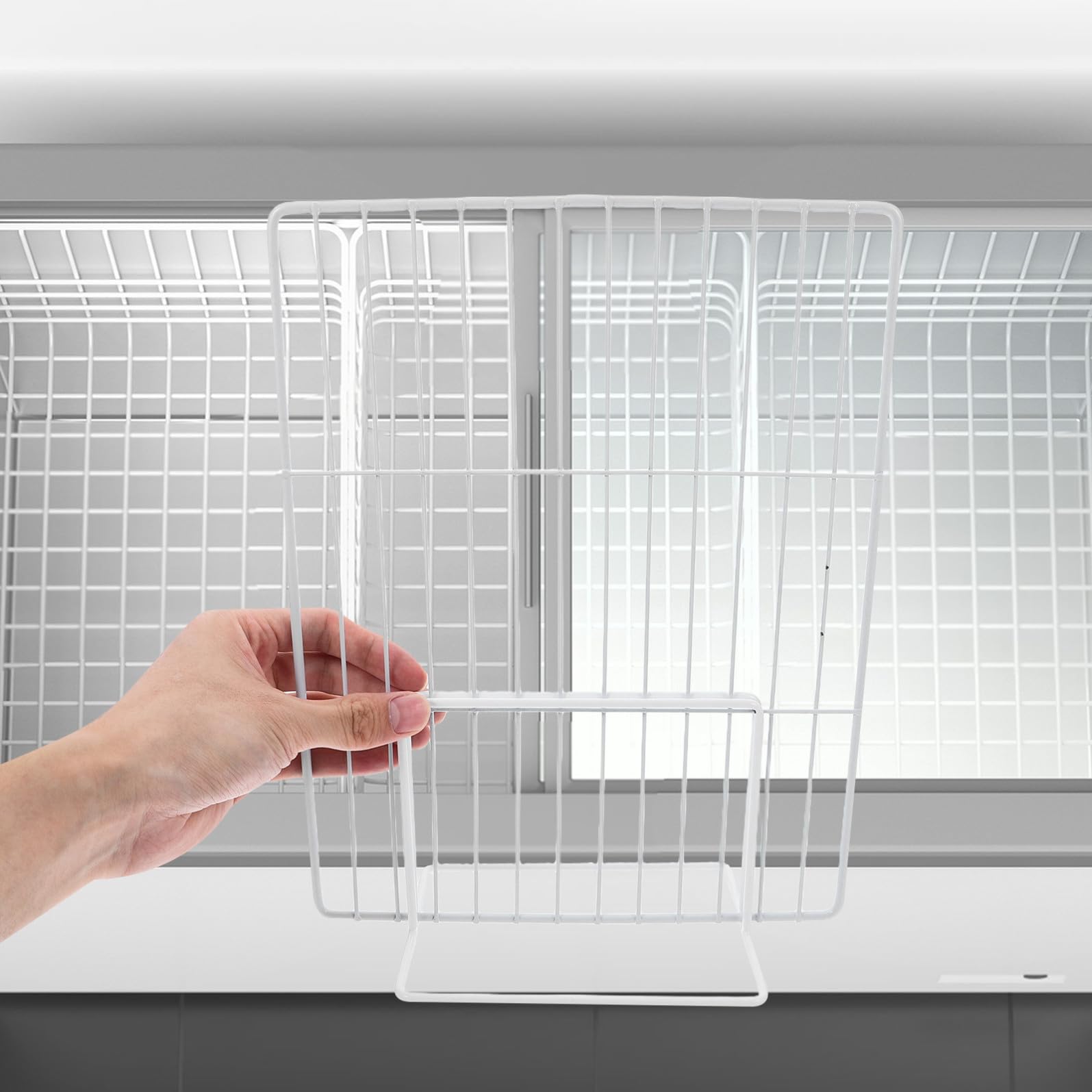 minkissy Divisori Spazio Freezer Design Ferro 2 per a di e in Organizzazione Risparmio Frigorifero Contenitori e Ambienti Stoccaggio