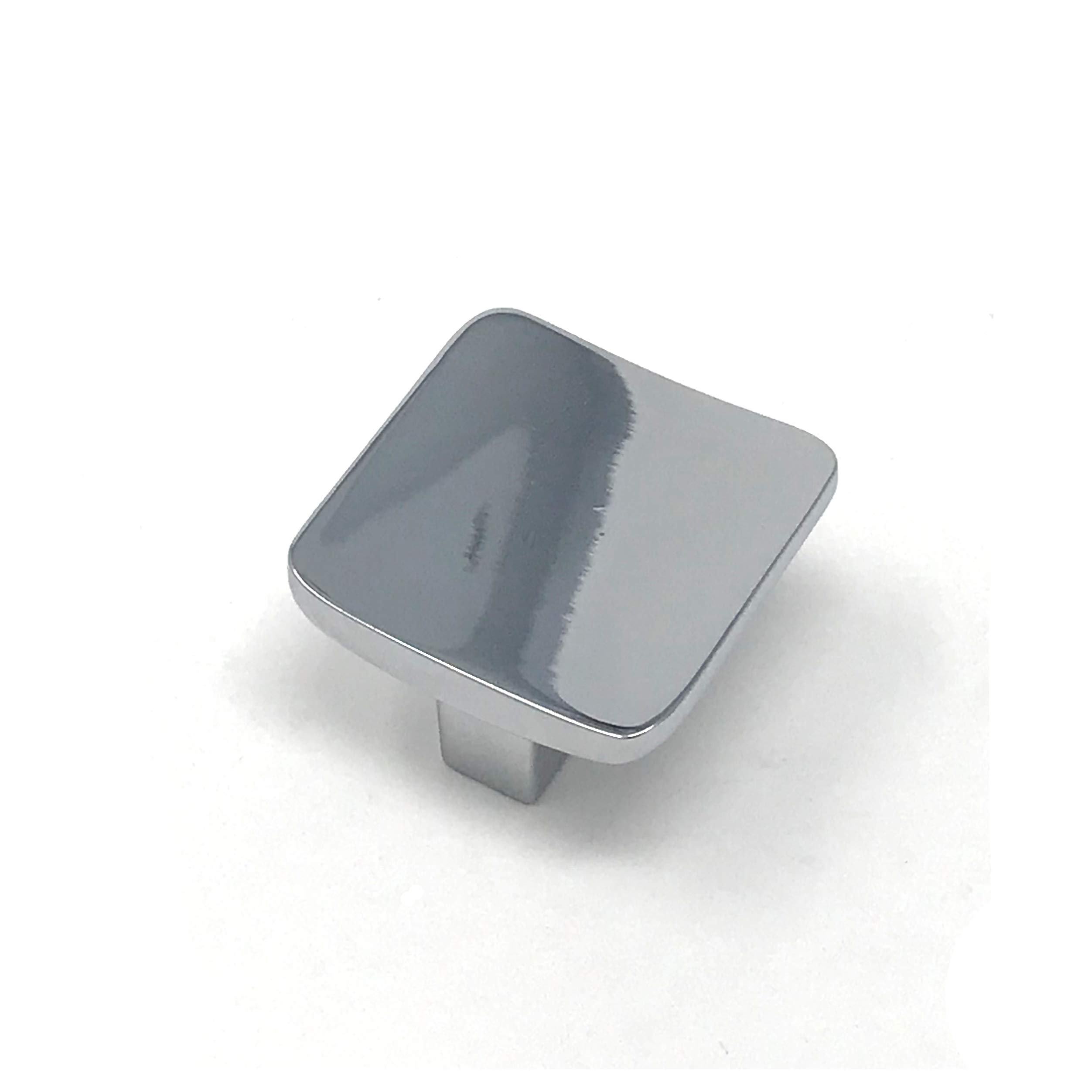 32mm Polished Chrome Square Knob for Kitchen Cabinets | Bedroom | Bathroom | Furniture | Cupboards