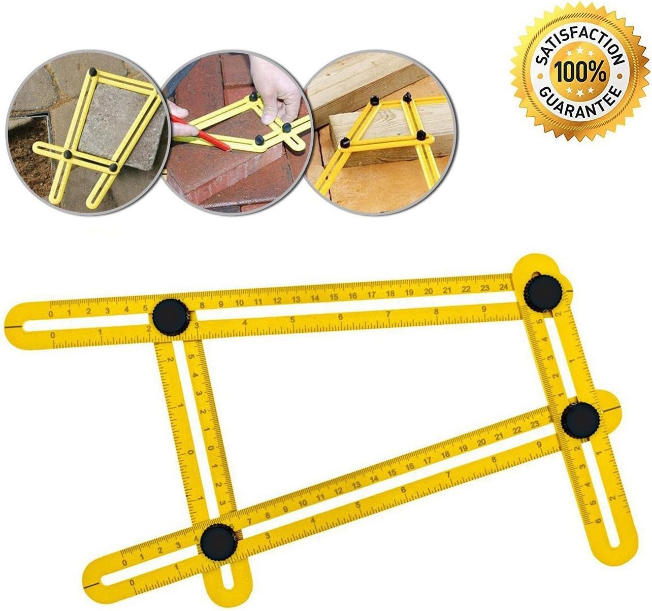 STARRICH Template Tool ABS Measures All Angles and Forms Angle Template Tool Multi-Angle Ruler For Engineer