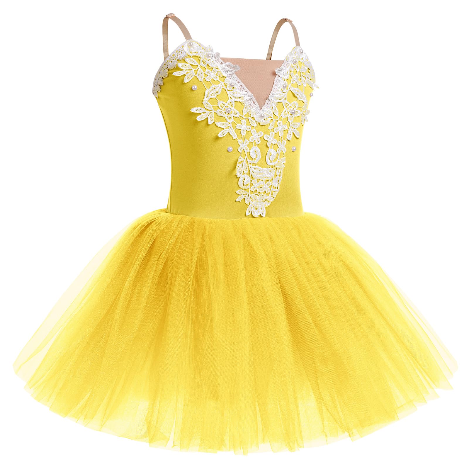 Odizli Ballettkleidung Mädchen Kinder Spitze Gestickt Glitter Tutu Tanzkleid Ballettkleid