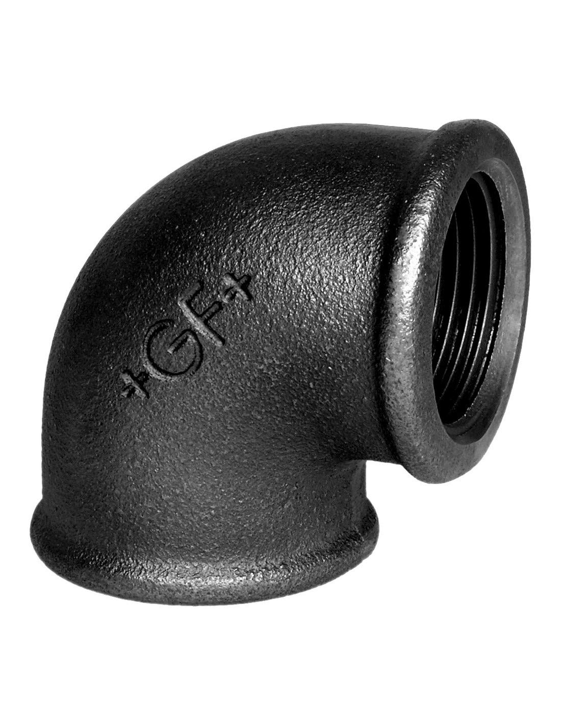 Georg Fischer Malleable Iron Fitting Elbow, 1/2 in BSPP Female (Connection 1), 1/2 in BSPP Female (Connection 2)