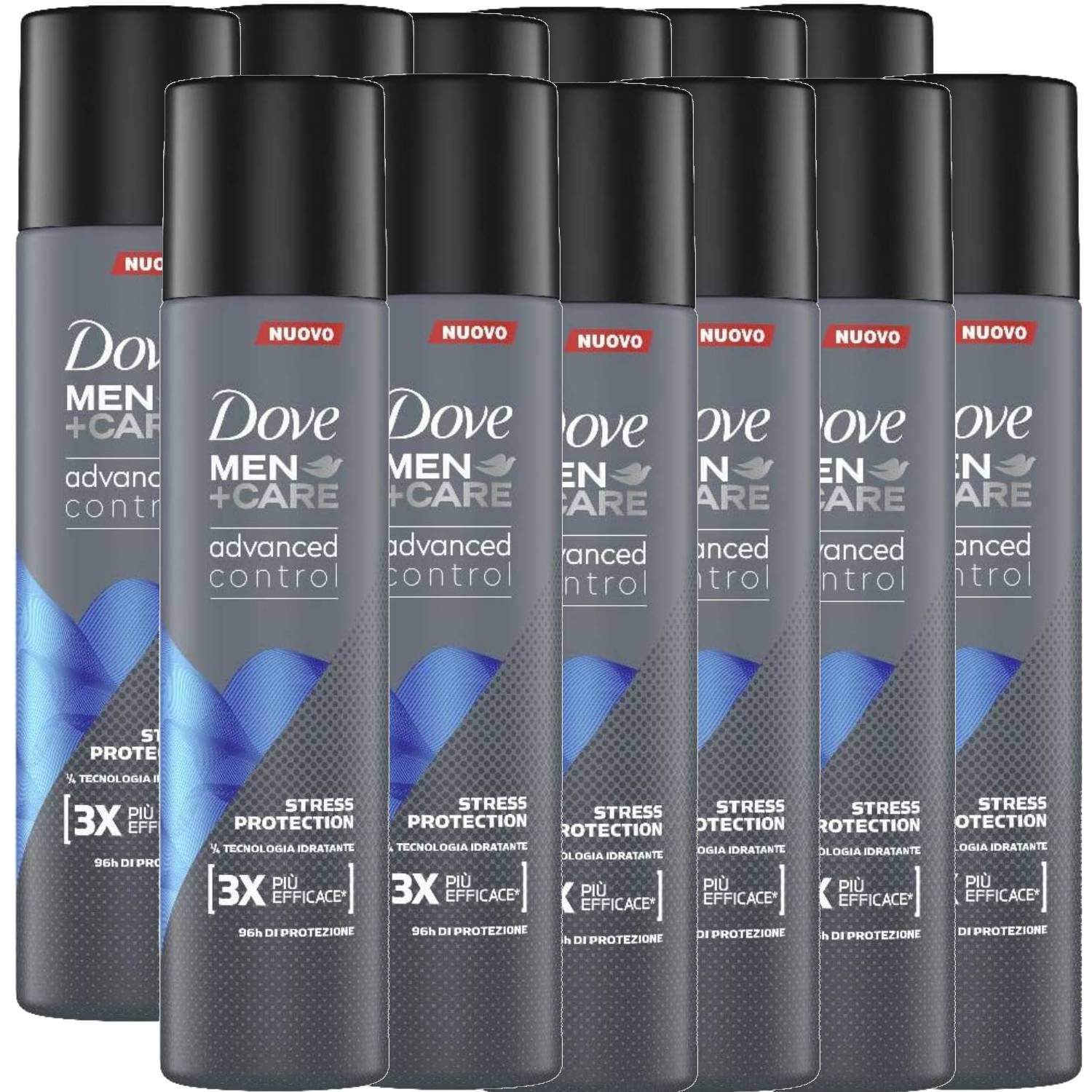 Dove Deodorante Uomo Advanced Control Stress Protection 96H Spray 100 Ml (12)