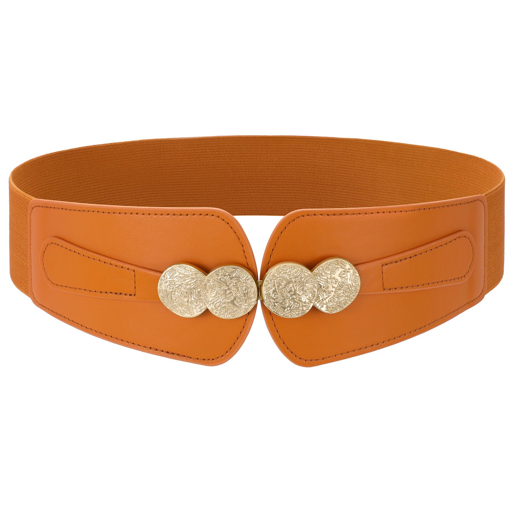 Women Wide Elastic Waist Belt Stretchy Belts for Dress Vintage Fashion Ladies Waistband