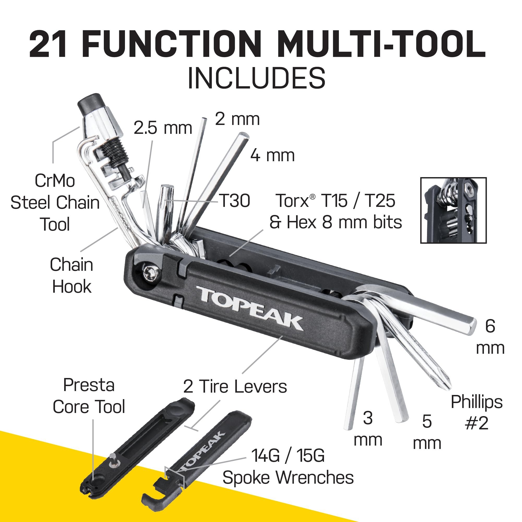 Topeak Tp Hexus X narzędzie do survivalu ratunkowego