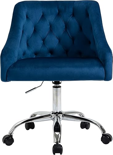 ANOUR Silla moderna de oficina en casa silla de trabajo ajustable de terciopelo silla de escritorio para niños sillón giratorio silla de tocador