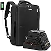 LOVEVOOK Zaino da Viaggio Grande Ryanair Easyjet 50 Litri Valigia Bagalio a Mano Donna Uomo Impermeabile Porta PC 17 Pollici Travel Backpack per Lavoro Scuola Aereo