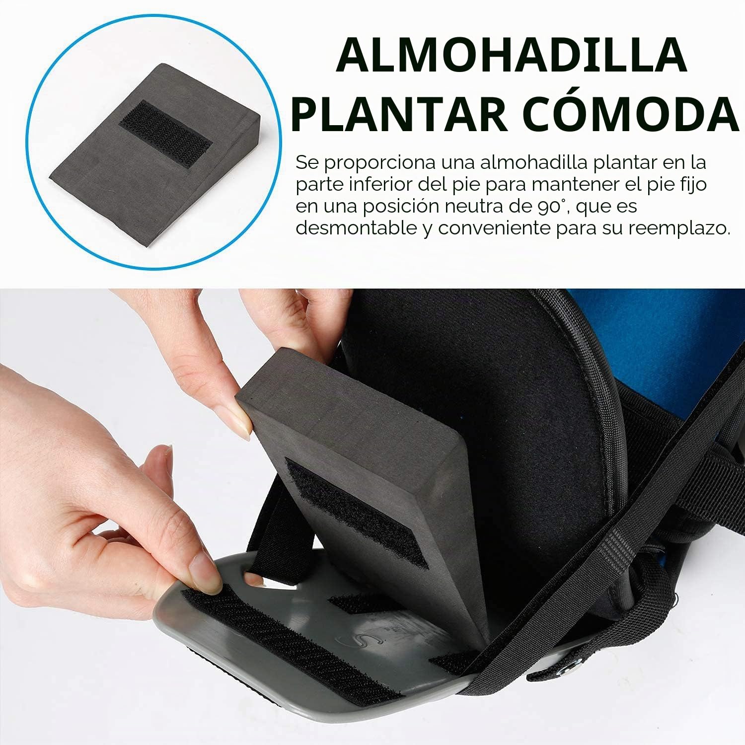 Férula nocturna para fascitis plantar, soporte para el pie, férula para tendinitis para estiramiento de fascia, tendón y pantorrilla, hueso del talón M