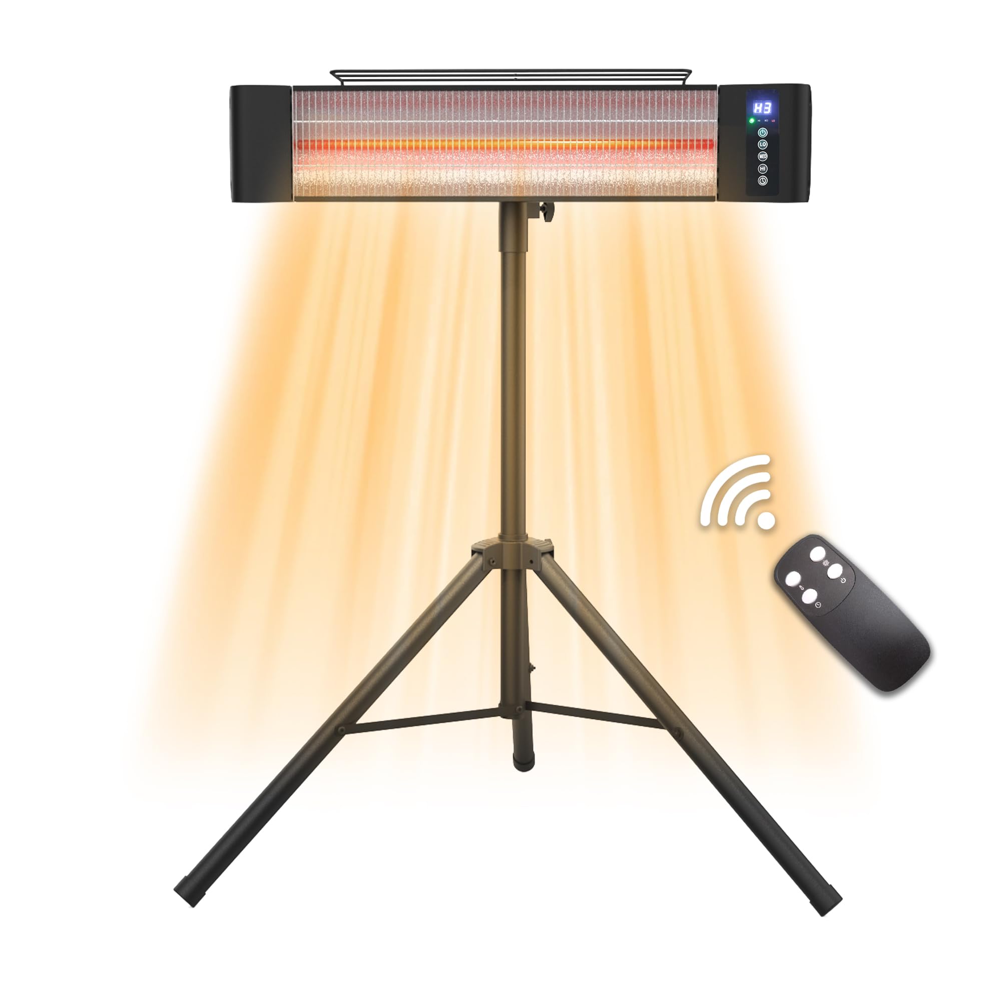 Amazon.com: WEWARM.Outdoor Heaters for Patio, 1500W Instant Carbon Fiber  Element Electric Space Heater with Remote, Height adjustable, 12H Timers,  Safety Lock, Safety Protection, IPX65 Waterproof Wall Heater : Patio, Lawn  u0026 Garden