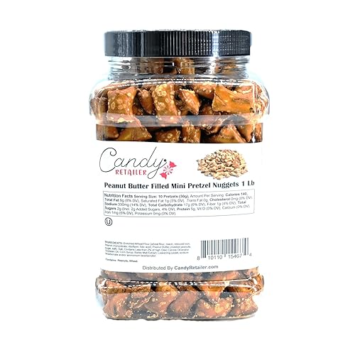 Miniatura 2 de Candy Retailer Mini pepitas de pretzel rellenas de mantequilla de maní, 1 libra