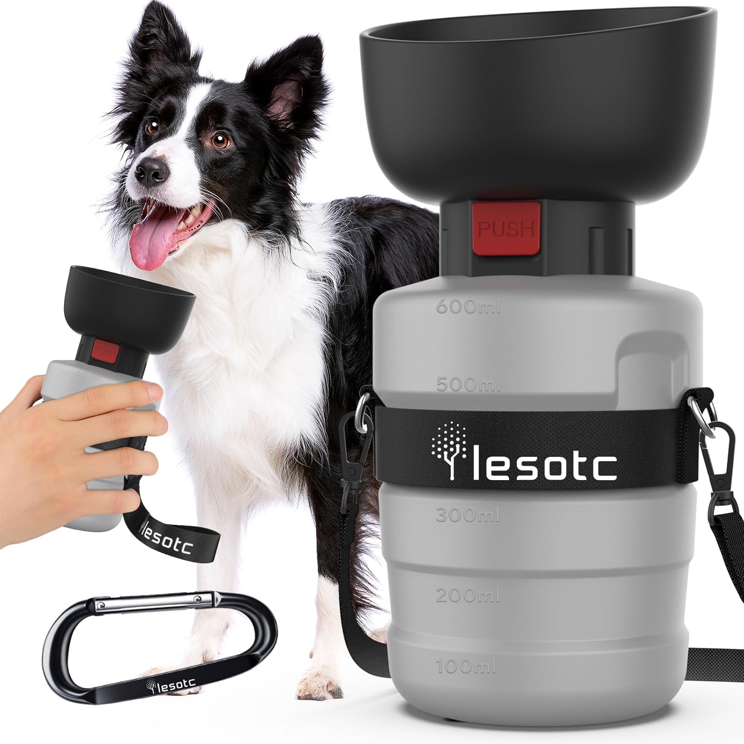Pet Supplies lesotc Dog Water Bottle, Portable Dog Water Dispenser