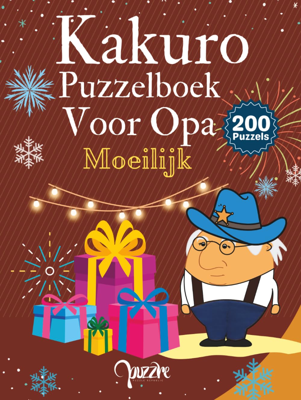 Kakuro Puzzelboek Voor Opa Moeilijk: Logische Puzzels Voor Senioren