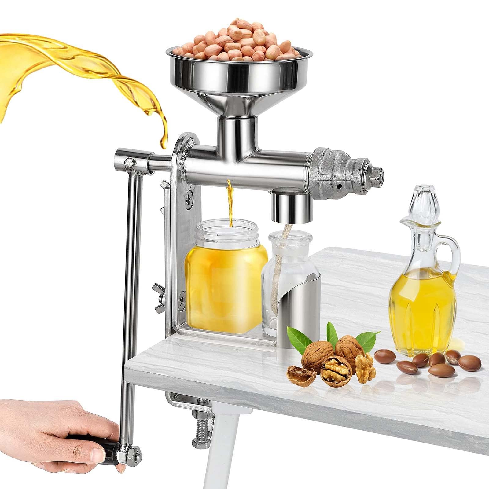 MYUYEE Manual Oil Press Machine,Household Seed,Extractor Peanut Nuts, Expelling, For Sesame Sunflower Seeds,For Household