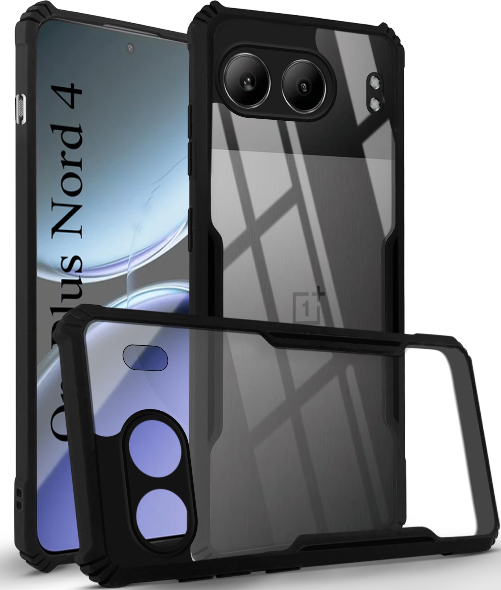 Jkobi Back Cover Case for Oneplus Nord 4 (Shockproof with Polycarbonate Clear Panel | Professional Black) (B0DBTVSNV8) Amazon Price History, Amazon Price Tracker
