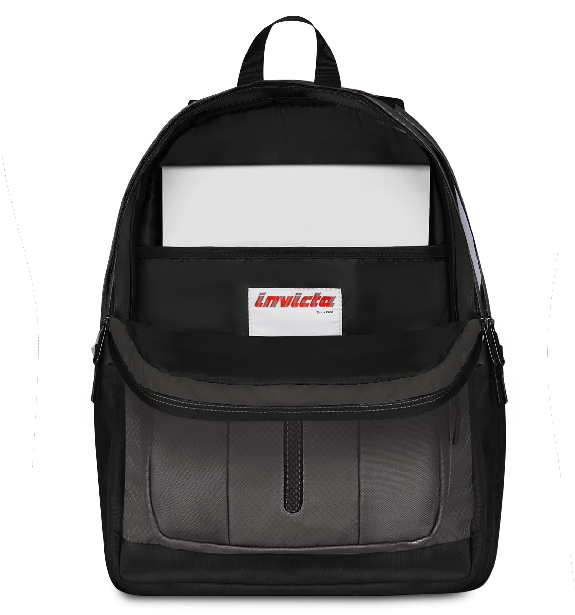 Invicta Zaino Scuola Jelek Up Led, Grigio, Doppio Scomparto Con Tasca per PC e Tasca per Borraccia, 36 lt, Scuola Media e Superiore, Zaino Ragazza e Ragazzo