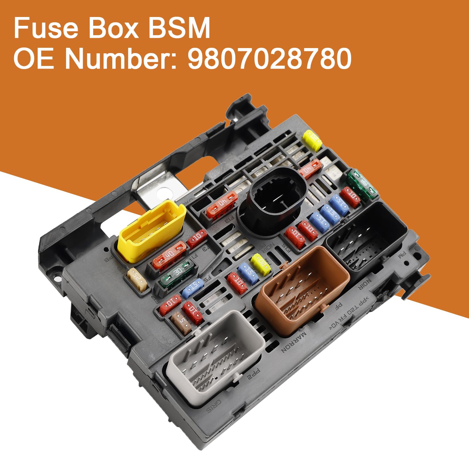 Cassetta dei fusibili per auto, modulo BSM 9807028780, adatta per Citroen Berlingo C4 C8, adatta per Peugeot Partner 307 2007