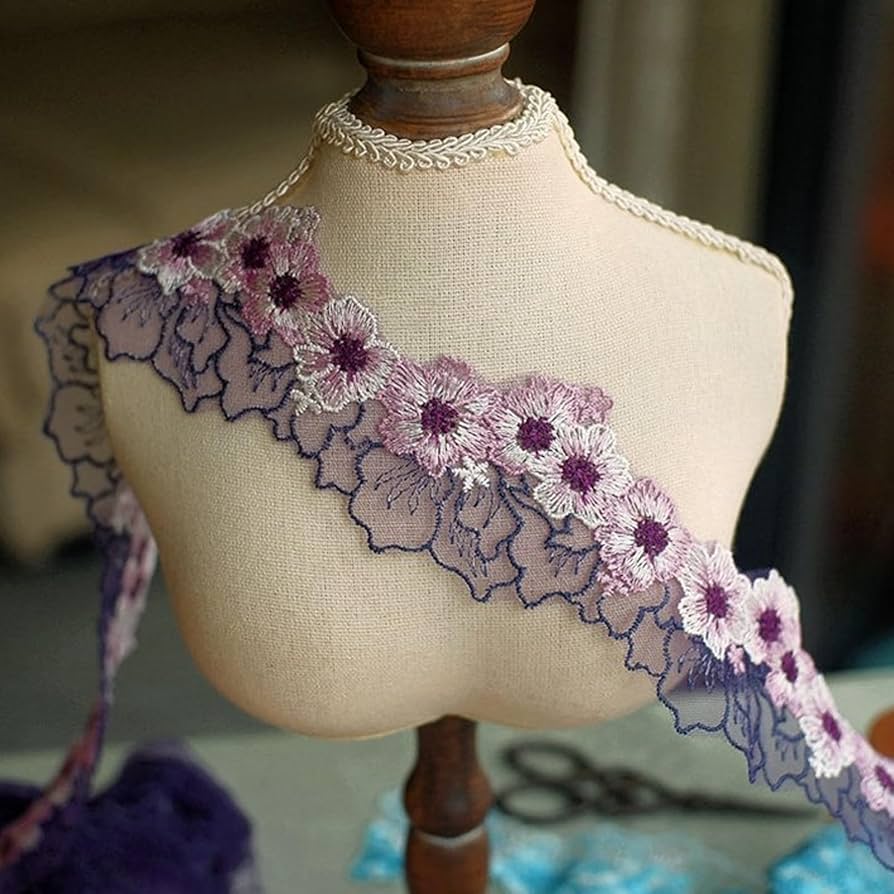 ロココリボン　花籠　レース　ガラストトレイ　リボンワーク ロココリボン 花籠 レース ガラストトレイ リボンワーク ロココ