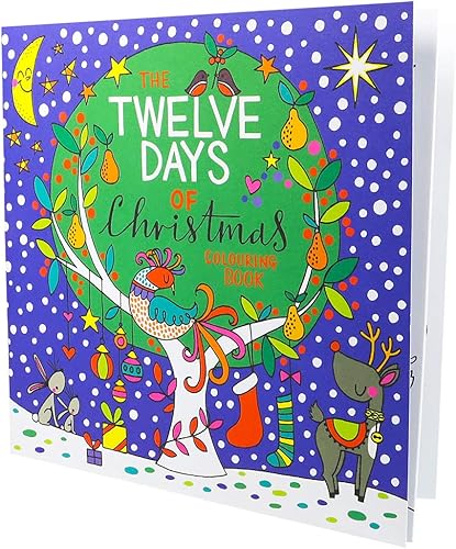 LUXPaper Libro para colorear  12 páginas  8 x 8 pulgadas  Doce días de Navidad  1 cantidad disponible en Yaxa Venezuela