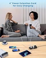 Vista 4 de Bloque de Carga USB de 10 Puertos, Estación de Carga Multi USB, para iPhone/iPad/Samsung Galaxy Note Tablet Android Smartphone Multi-Función, Tira