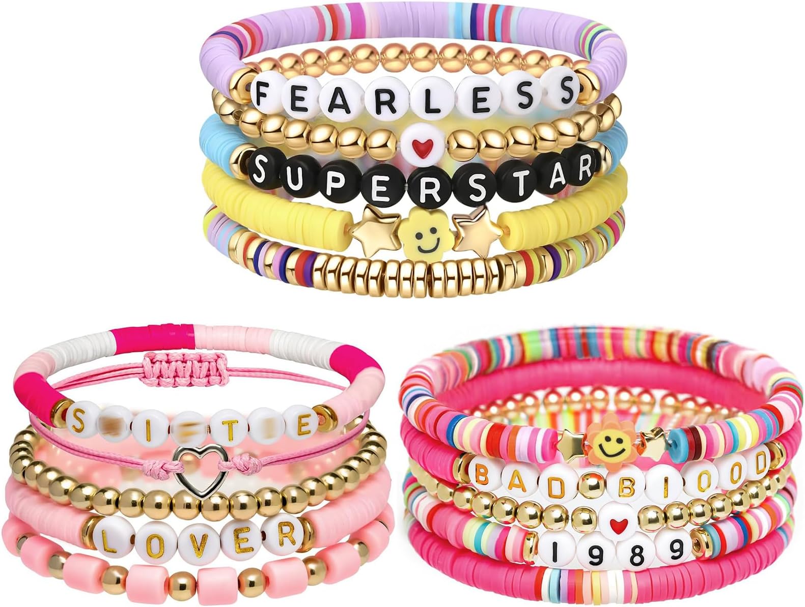 AIMADEFriendship Bracelets Set for Women Concert Outfit,Birthday Party Decoration