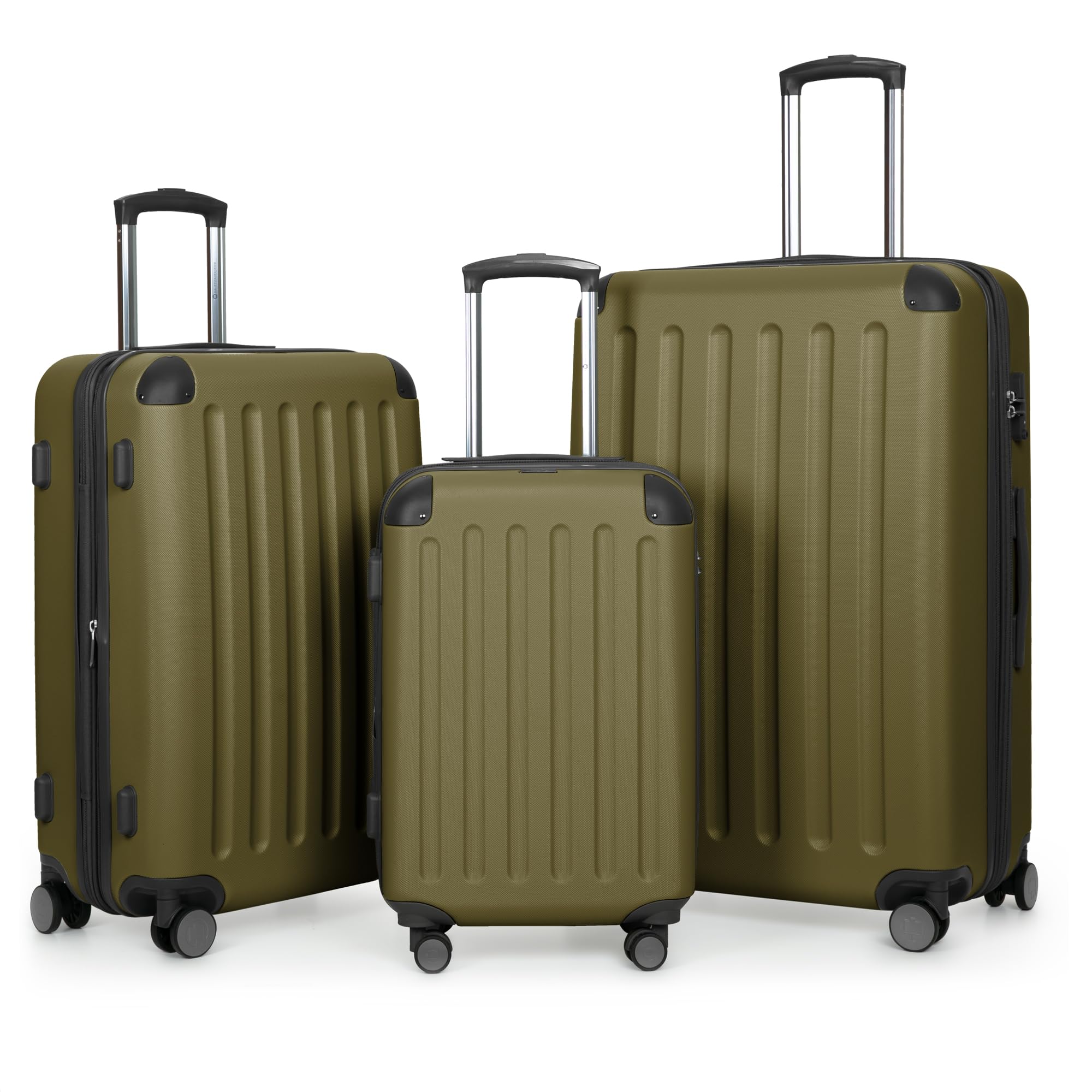 HAUPTSTADTKOFFER - Spree - Juego de 3 Maletas rígidas, Trolley expandible, Equipaje de Viaje, 4 Ruedas Dobles, TSA, (S,M y L), Menta — view 67