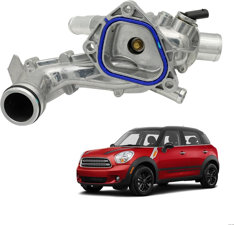 Carcaça da válvula termostática do líquido de arrefecimento NOVAPARTS em alumínio para Mini Cooper 1.6L – Conjunto