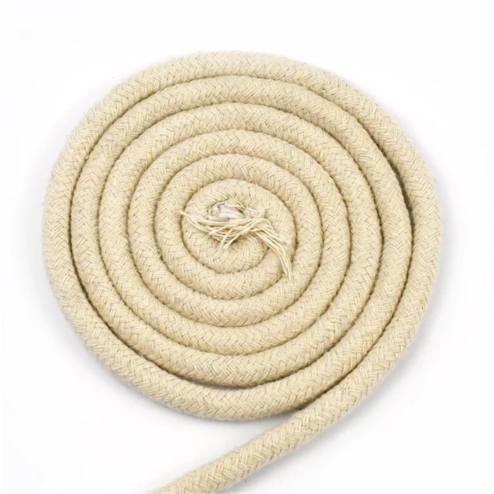 Bawełniany sznurek do makramy, Skręcony sznurek bawełniany Multicolor 4-10mm 10/20M do sznurka torby szycia makramy Tekstylia domowe | Beige-8mm,20Meters