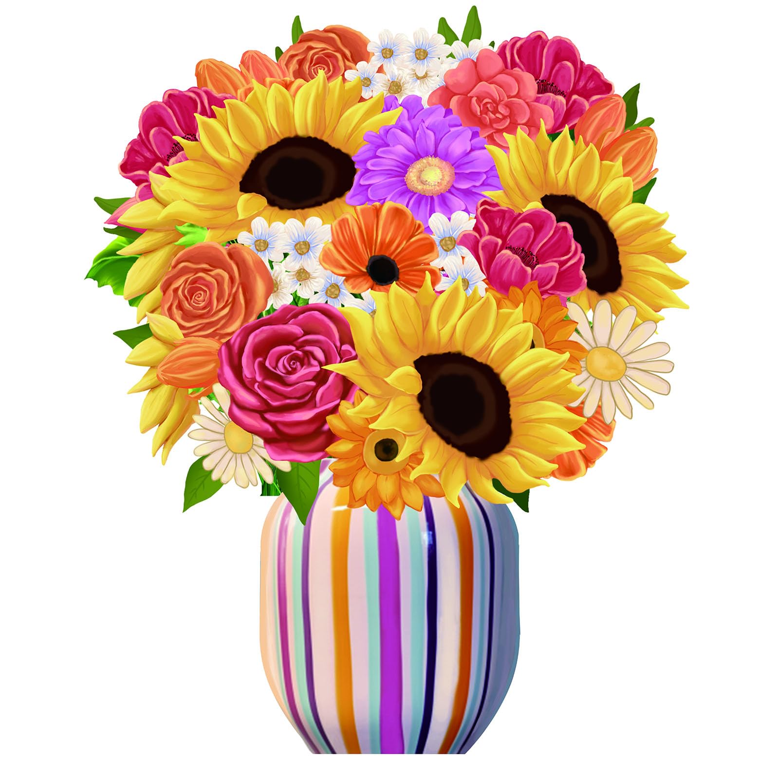 Sunflower Paper Pop Up Greeting Cards for Women Mum Grandma - Paper Flower Bouquet 3D Popup Birthday Card, Anniversary Card, Get Well Gifts for Her