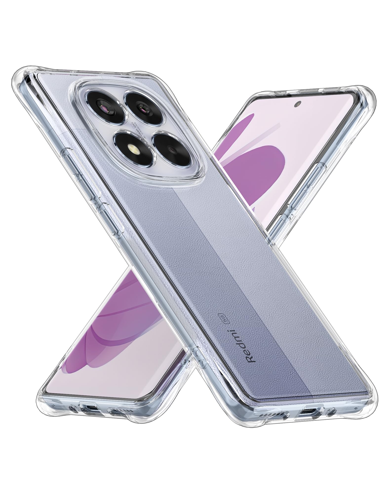 BEEJTUNY Case For Xiaomi Redmi Note 14 5G, Transparent Protective Cover With Gradient Glitter, Soft And Beautiful Bumper Shell, Stylish Shockproof Cover. Black - View #8