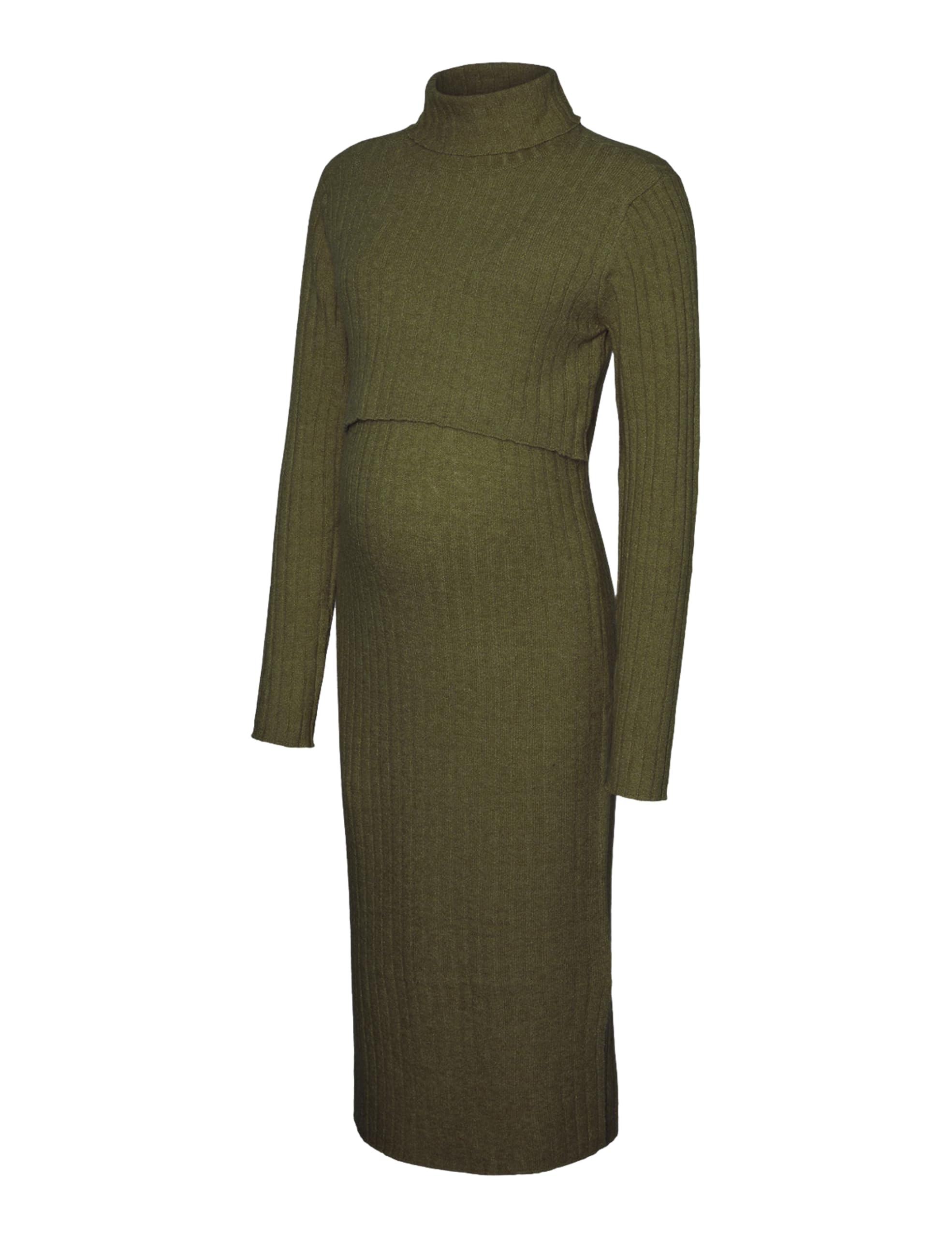 Mama.Licious Mlsuniva June LS Knit Midi Dress 2f Noos Mlsuniva June LS Knit Midi Dress 2F Noos Donna (Pacco da 1)