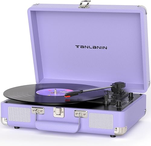 Tocadiscos de vinilo Bluetooth con altavoces integrados, transmisión por correa de 3 velocidades, reproducción y grabación USB, regalo retro para disponible en Yaxa Costa Rica