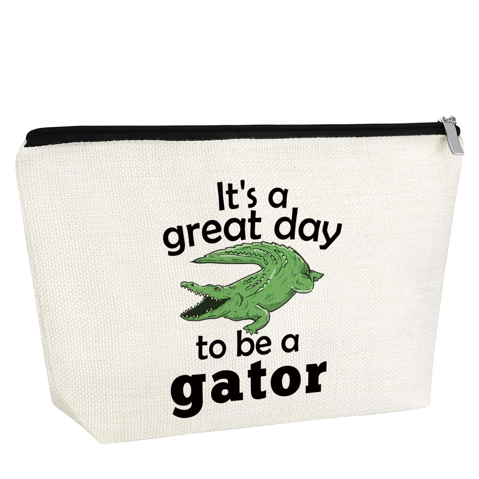 Gators Makeup Bag Gator Lover Gift for Women Gators Theme Gift Cosmetic Bag Alligator Gift Florida Love Fan Gift for Gator Alligator Decoration for