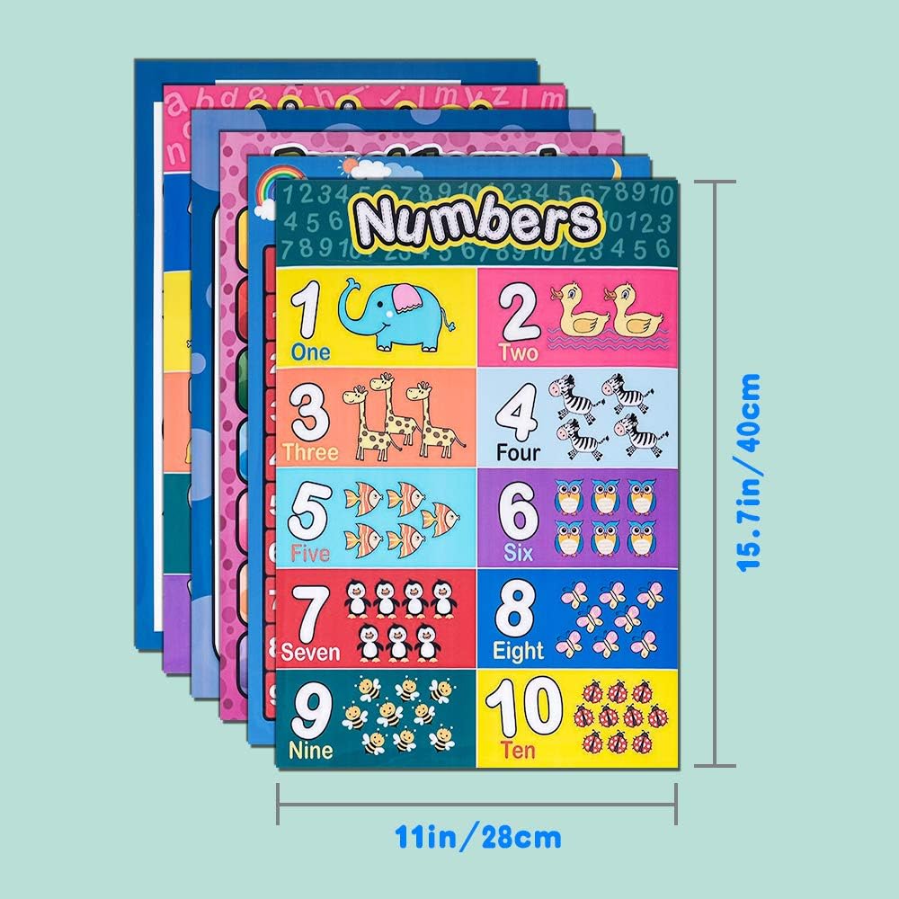 🔥 Flаѕh Sаlе SUNNYPIG Preschool Learning Toy Alphabet Poster for Toddler Girls Homeschool Kindergarten - Ideal Learning Gift for Kids