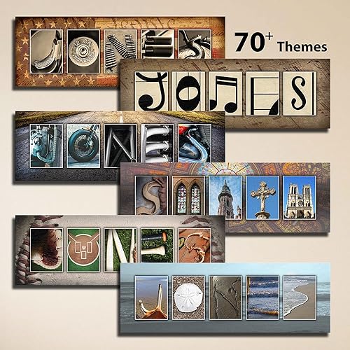 Miniatura 6 de Bombero - Impresión de fotos artísticas con nombre de letra personalizada (montaje en bloque de 6.5 x 18 pulgadas)