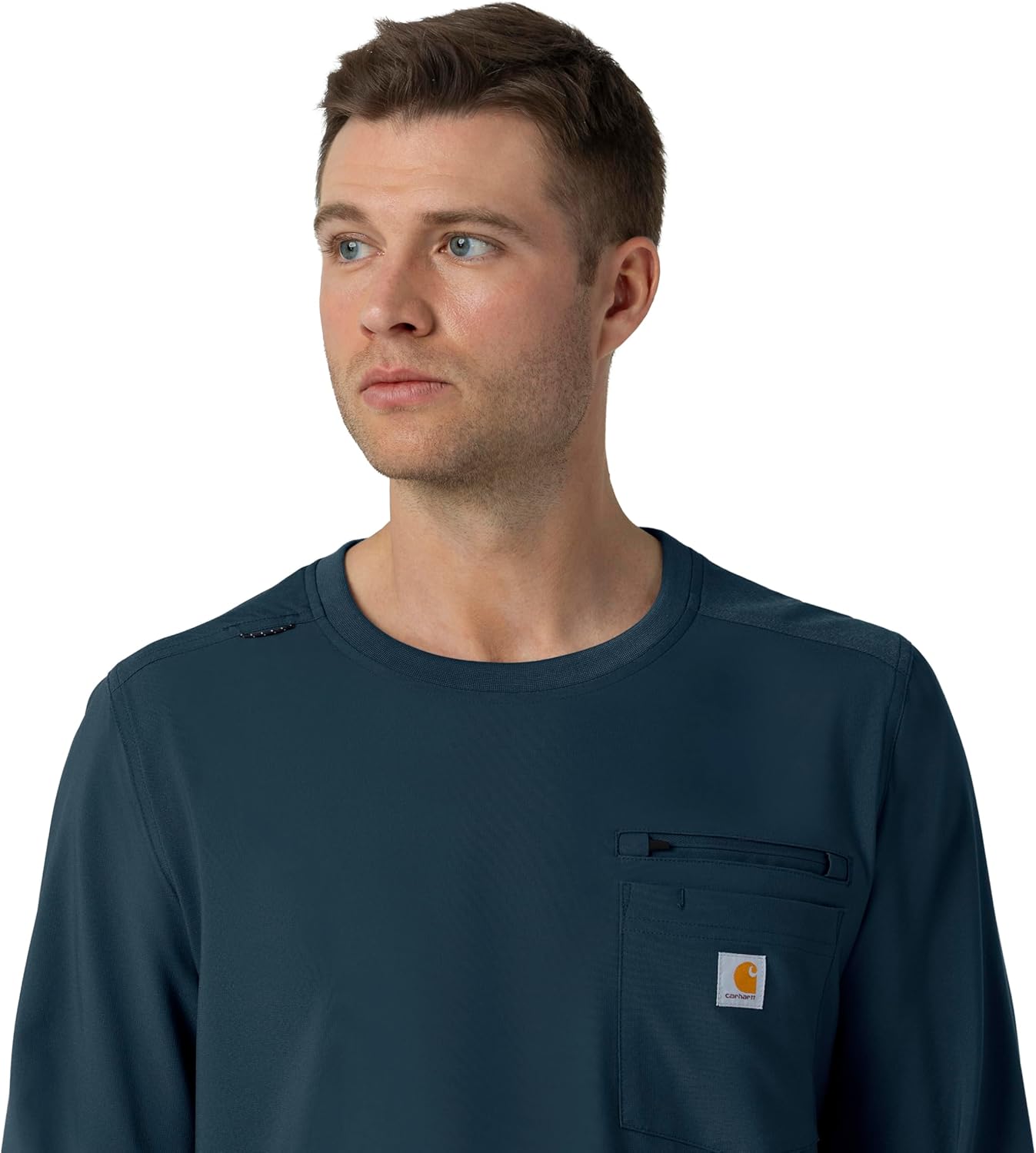 Carhartt Mens Men's Crewneck Long-Sleeve Scrub Top - Image 8