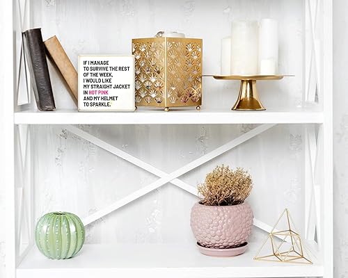 Miniatura 7 de Lin Manuel Miranda - Decoración de mesa de madera con cita de buenos días, decoración motivacional para decoración del hogar de oficina positiva -