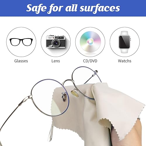 Miniatura 9 de 300 piezas de paño de limpieza de gafas, toallitas de microfibra para lentes de varios colores, paño para lentes de limpieza, lentes de cámara,