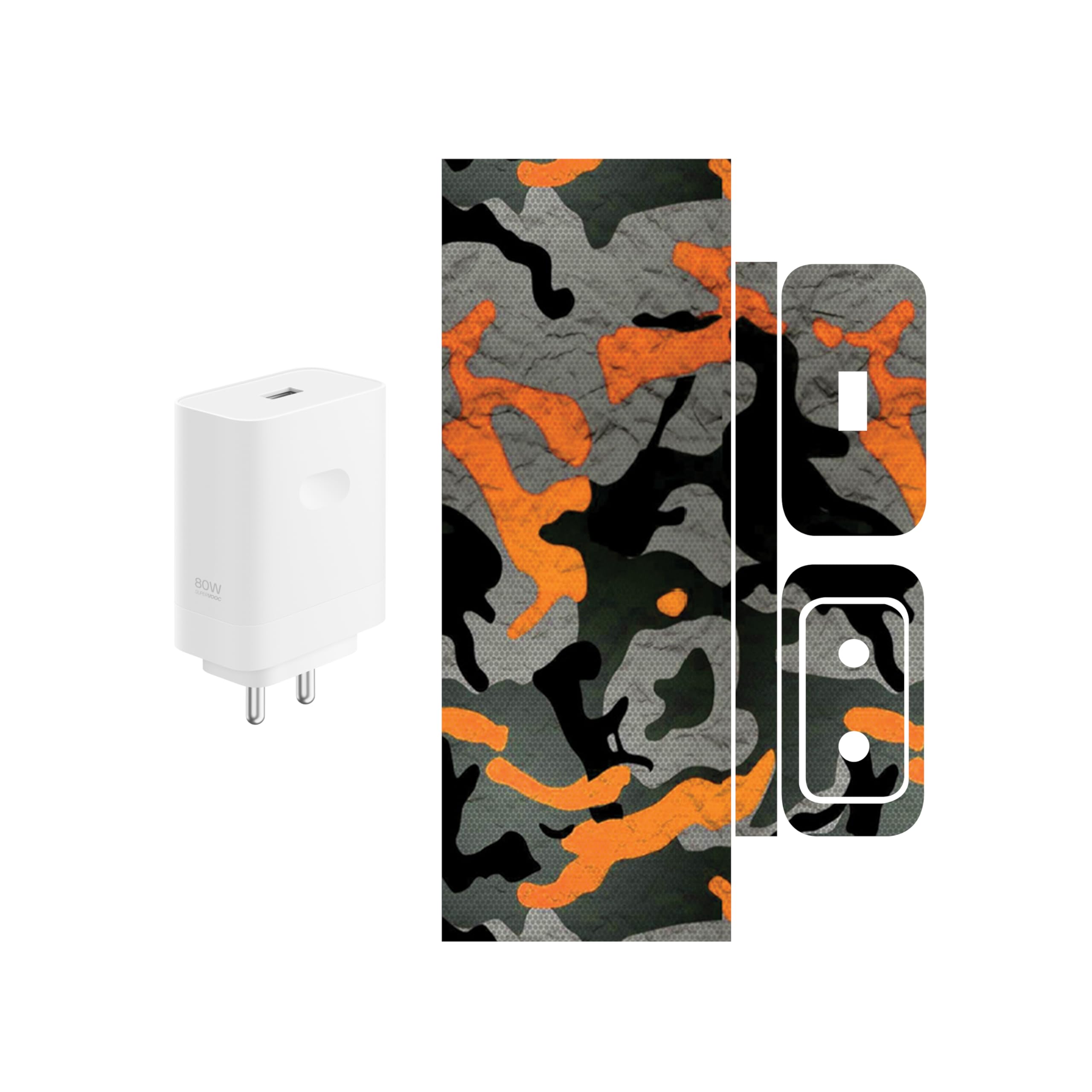 Compatible for Oppo & ONEPLUS SUPERVOOC (80W) - Charger/Adapter Skin Wrap (Design-1) (18)-image-30
