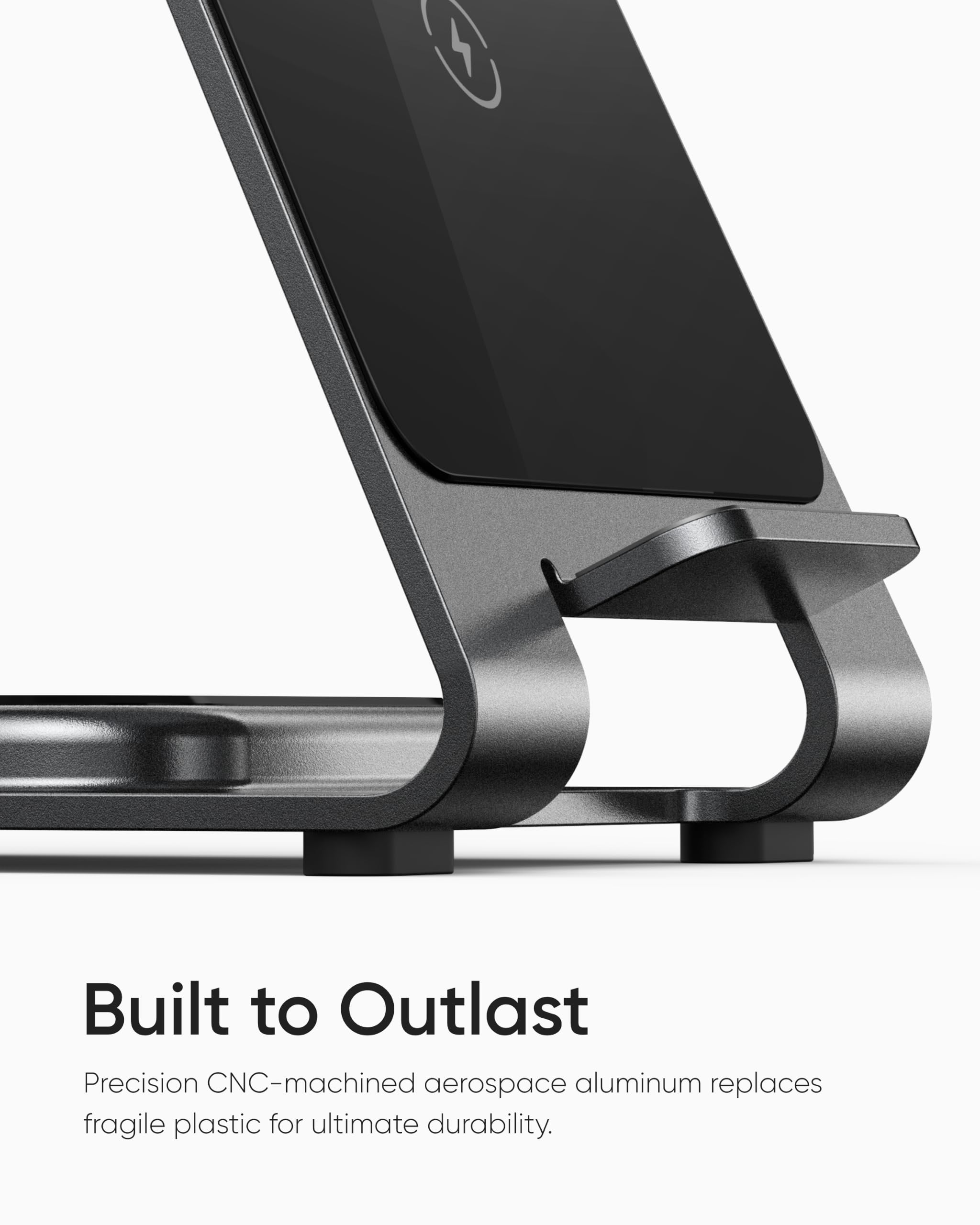 Intoval Stazione di ricarica wireless 3 in 1 per iPhone 16 15 14 13 12 11 X Pro Max, caricabatterie wireless per Apple Watch Ultra 3 SE 9 8 7 6 5 4 3 2, per AirPods 4 Pro Pro 2 3 (Y93, lavanda)