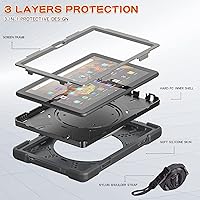 Vista 2 de Funda portátil de rotación de 360° para tablet Fire HD 10 y 10 Plus