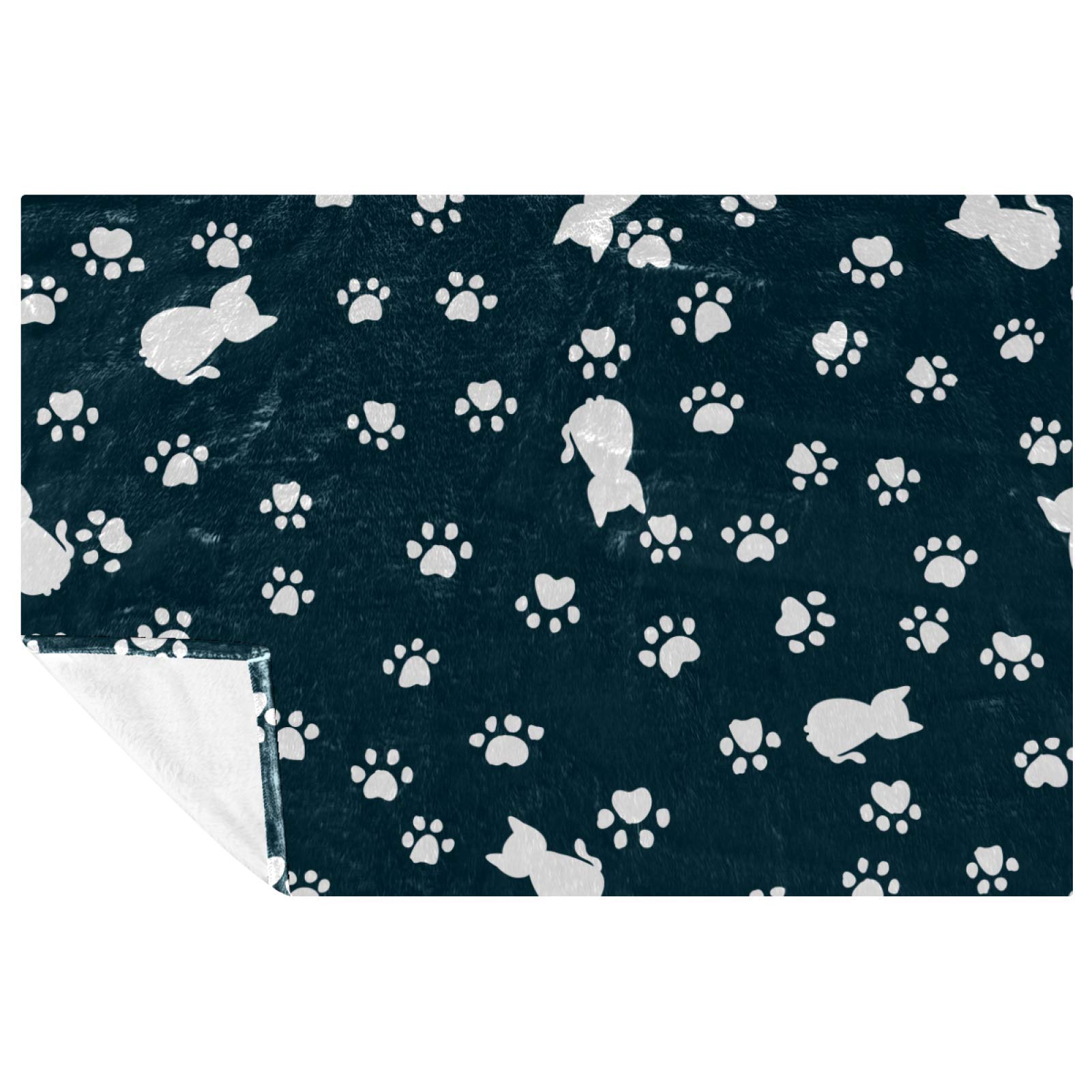 Couverture douce contre le froid plaid chaud chat 150x100 cm lit et canapé