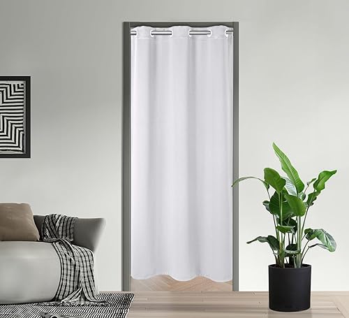 PI PRICACY - Cortinas opacas para puerta, aislamiento térmico, oscurecimiento de habitación, cortina divisora de habitación, cortina de armario para