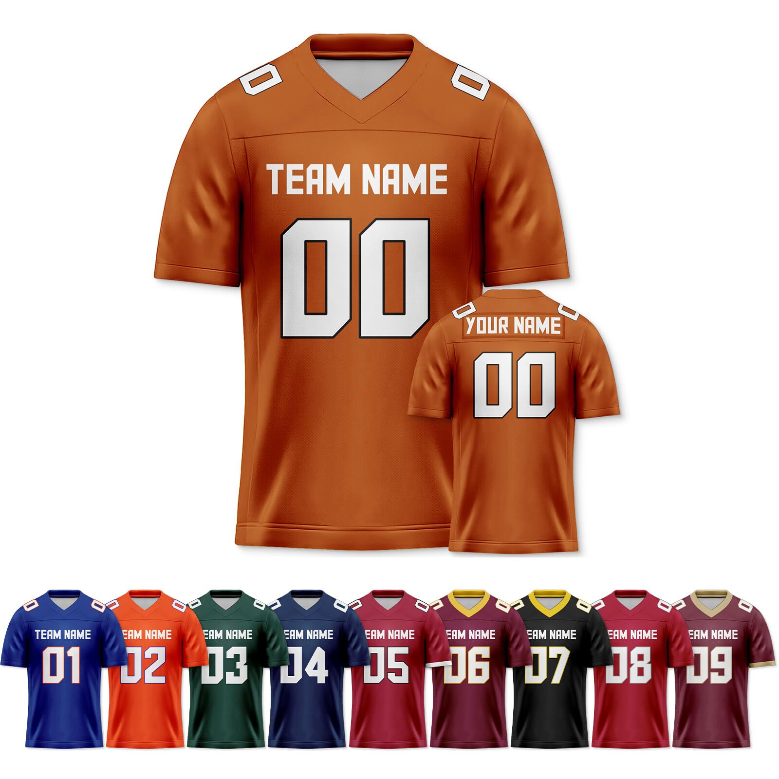 Dt24mgyCustom College Football Jersey Stitched University Football Jersey Shirt Personalized Name Number for Men Women Kids